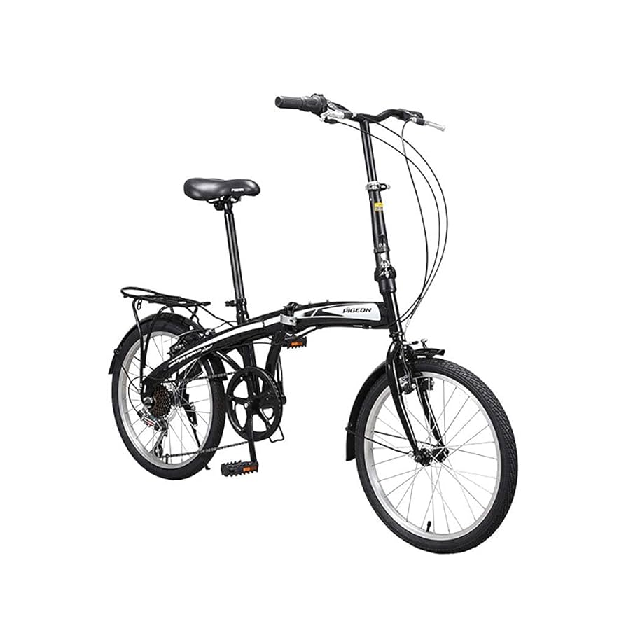 折りたたみ自転車 ブラック 7段変速 送料無料 折りたたみ自転車 14インチ 軽量 シマノ7段変速
